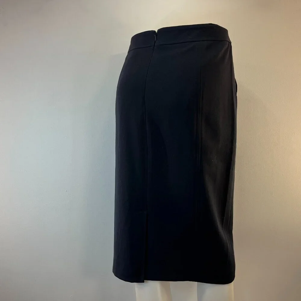 Charter Club Women's Navy Straight Midi Skirt - Size 14 - NWT - Picture 3 of 4